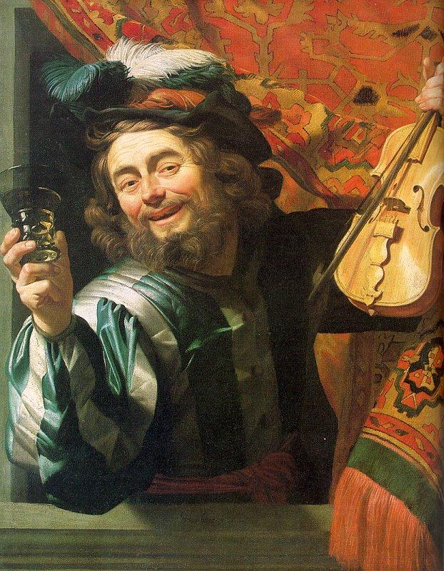Gerrit van Honthorst The Merry Fiddler oil painting image
